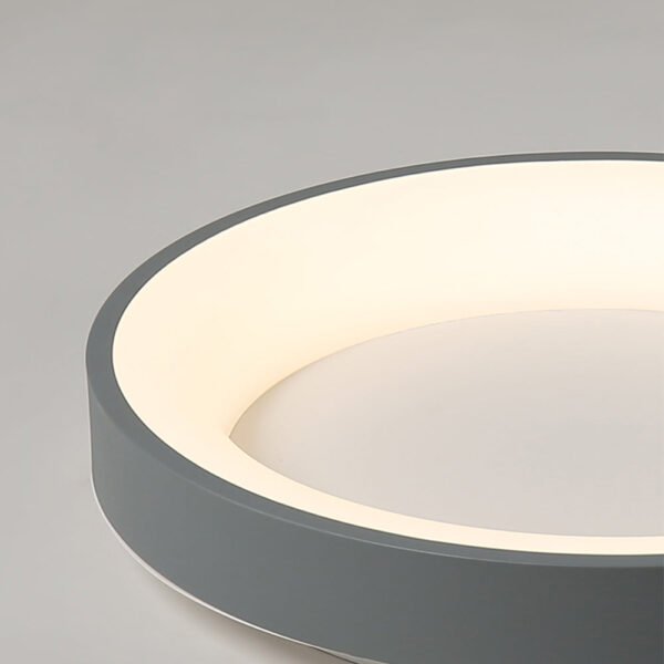 LED Grey Round Flush Mount Ceiling Light - Image 9