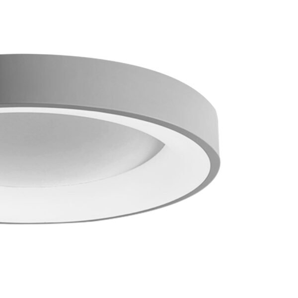 LED Grey Round Flush Mount Ceiling Light - Image 12