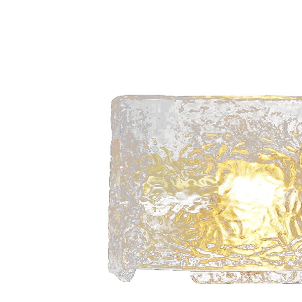 Brass Ripple Glass Wall Light - Image 9