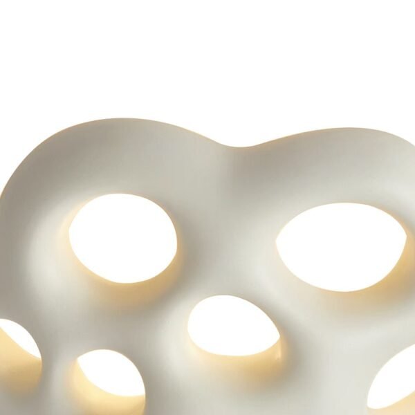 Flower Design LED Flush Mount Ceramic Ceiling Light - Image 5