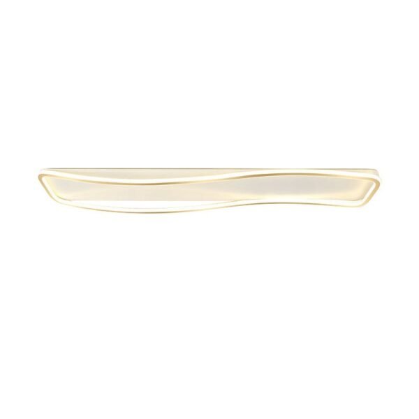 Geometric Rectangle Wave LED Flush Mount - Image 3