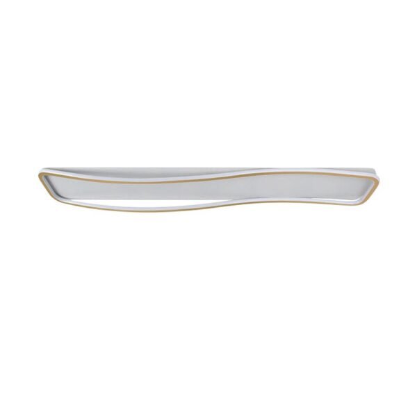 Geometric Rectangle Wave LED Flush Mount - Image 4