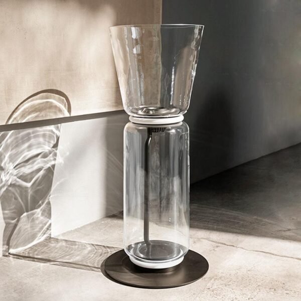 Hand-blown Transparent Glass Cylinder Table Lamp Floor Lamp - Image 2