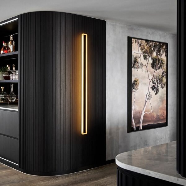 IP65 LED Long Strip Black Wall Light - Image 2