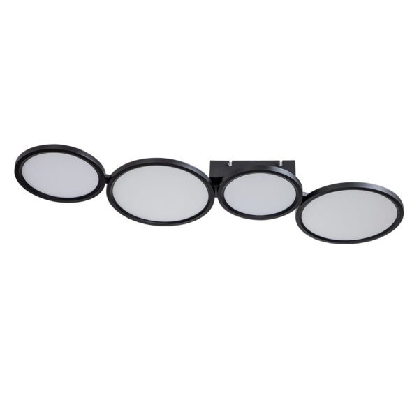 LED Flush Mount Light with Four Circular Rings in Warm White - Image 10