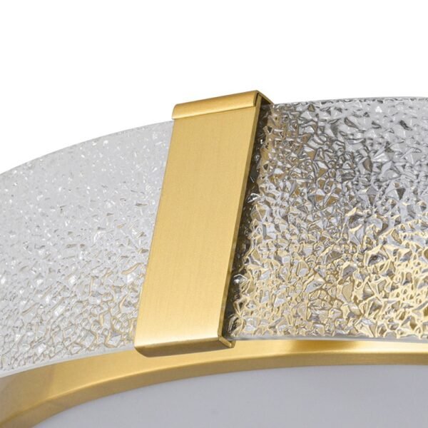 LED Glass Round Flush Mount Ceiling Light - Image 7