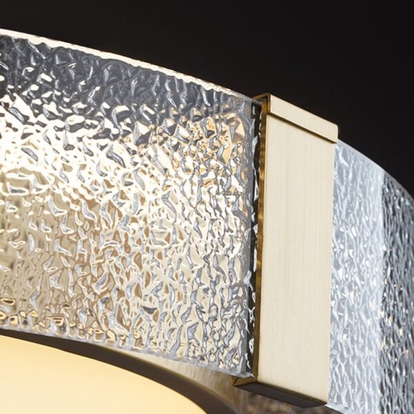 LED Glass Round Flush Mount Ceiling Light - Image 11
