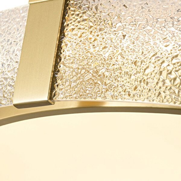 LED Glass Round Flush Mount Ceiling Light - Image 9