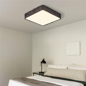 LED Nordic Stone Rock Design Square Flush Mount