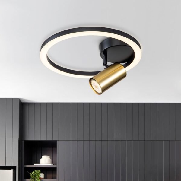 LED&GU10 Round Circle Track Light Spot Light Flush Mount in 3000K Warm White - Image 2