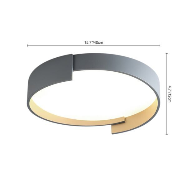 Minimalist LED Thin Circular Flush Mount Panel Light - Image 14