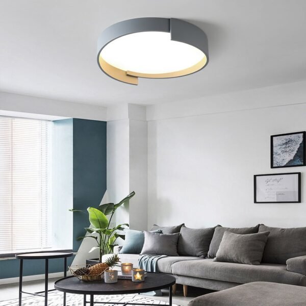Minimalist LED Thin Circular Flush Mount Panel Light - Image 3