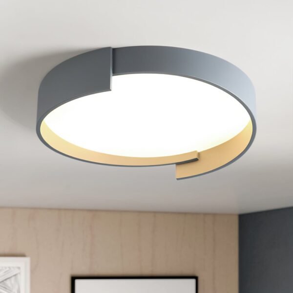 Minimalist LED Thin Circular Flush Mount Panel Light - Image 2