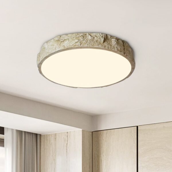 Nordic LED Stone Rock Design Flush Mount - Image 2
