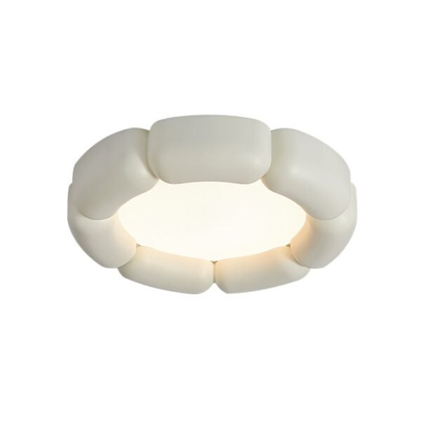 Simplistic Resin Nordic LED Wabi-Sabi Flush Mount Ceramic Ceiling Light - Image 9