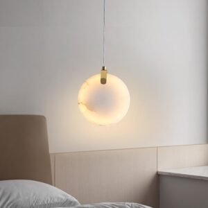 Transmission Marble Stone Shade Pendant Light