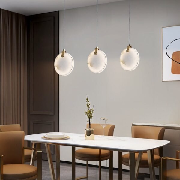 Transmission Marble Stone Shade Pendant Light - Image 2