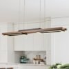 Wooden LED Linear Island Chandelier
